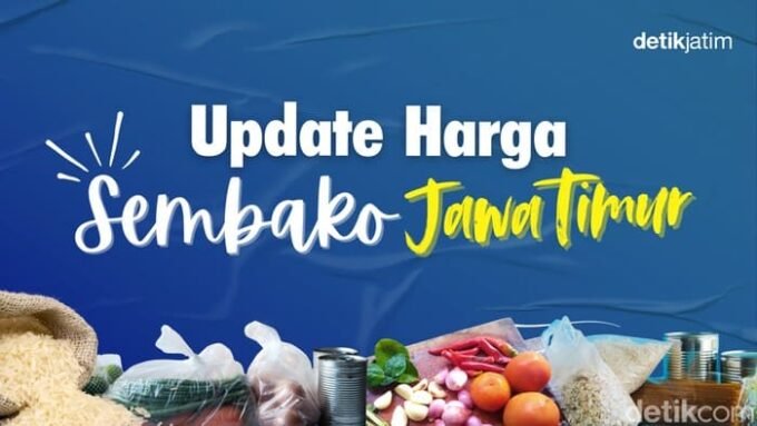 daftar lengkap Harga sembako kebutuhan dapur jatim hari ini