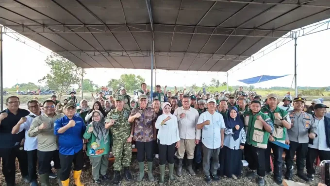 kementan pemkab oki sinergi percepat swasembada pangan ip300