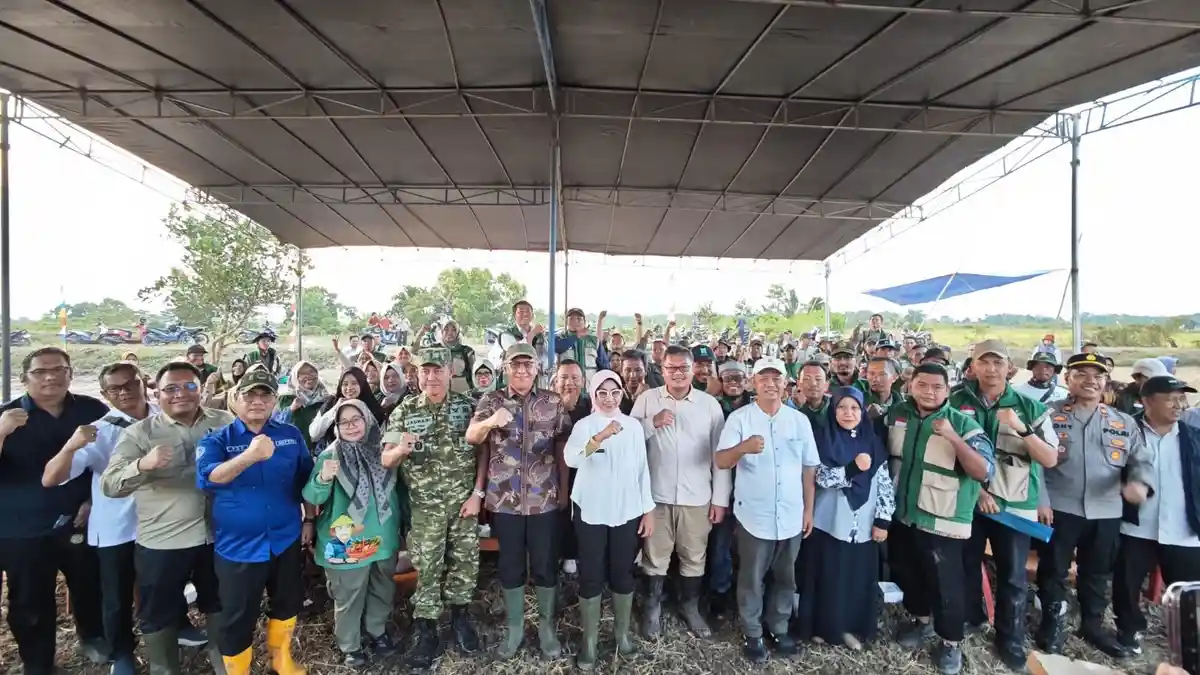 kementan pemkab oki sinergi percepat swasembada pangan ip300