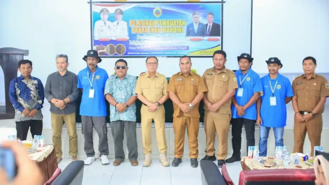bupati halmahera tengah pakan ikan mandiri