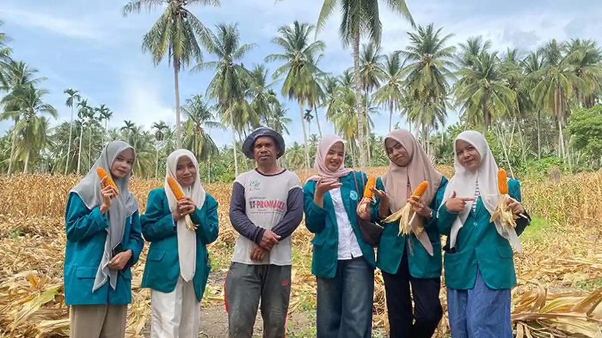 mahasiswa faperta uniki kuliah lapangan
